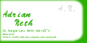 adrian neth business card